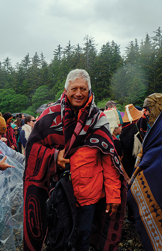 a person in a blanket