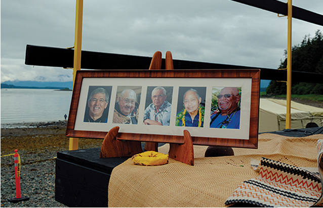 a picture frame with several pictures of people