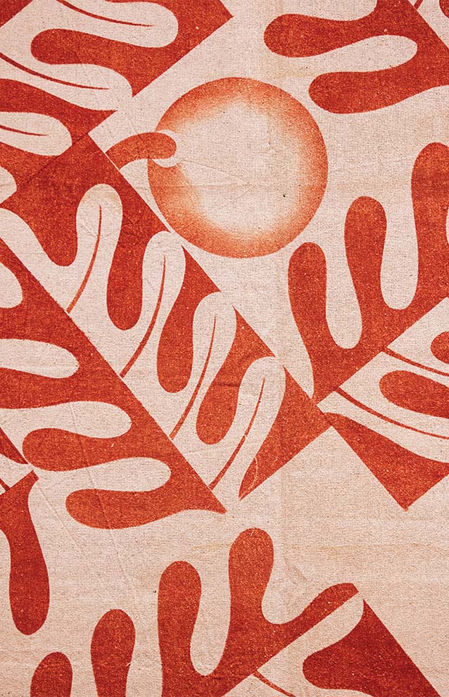 a closeup of a fabric pattern