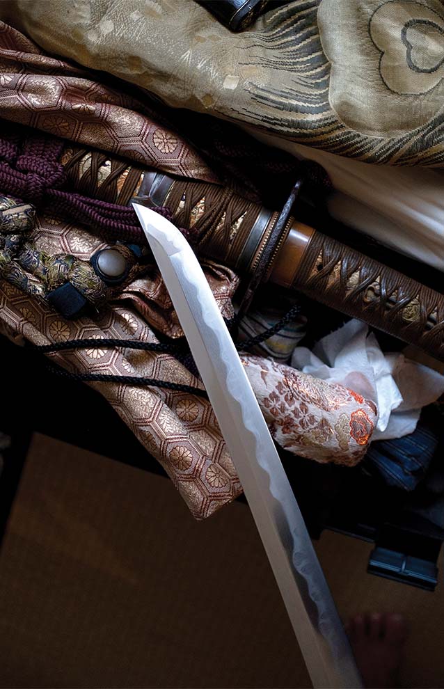 closeup of a sword