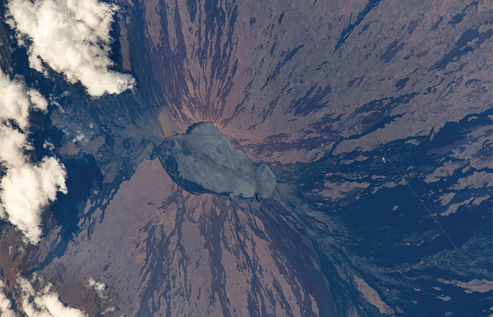 aerial photo of a mountain