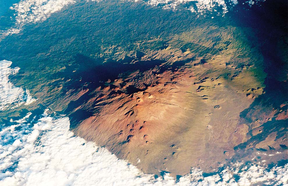 aerial photo of mountains