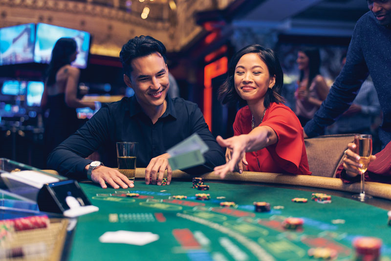 two people playing tabletop game